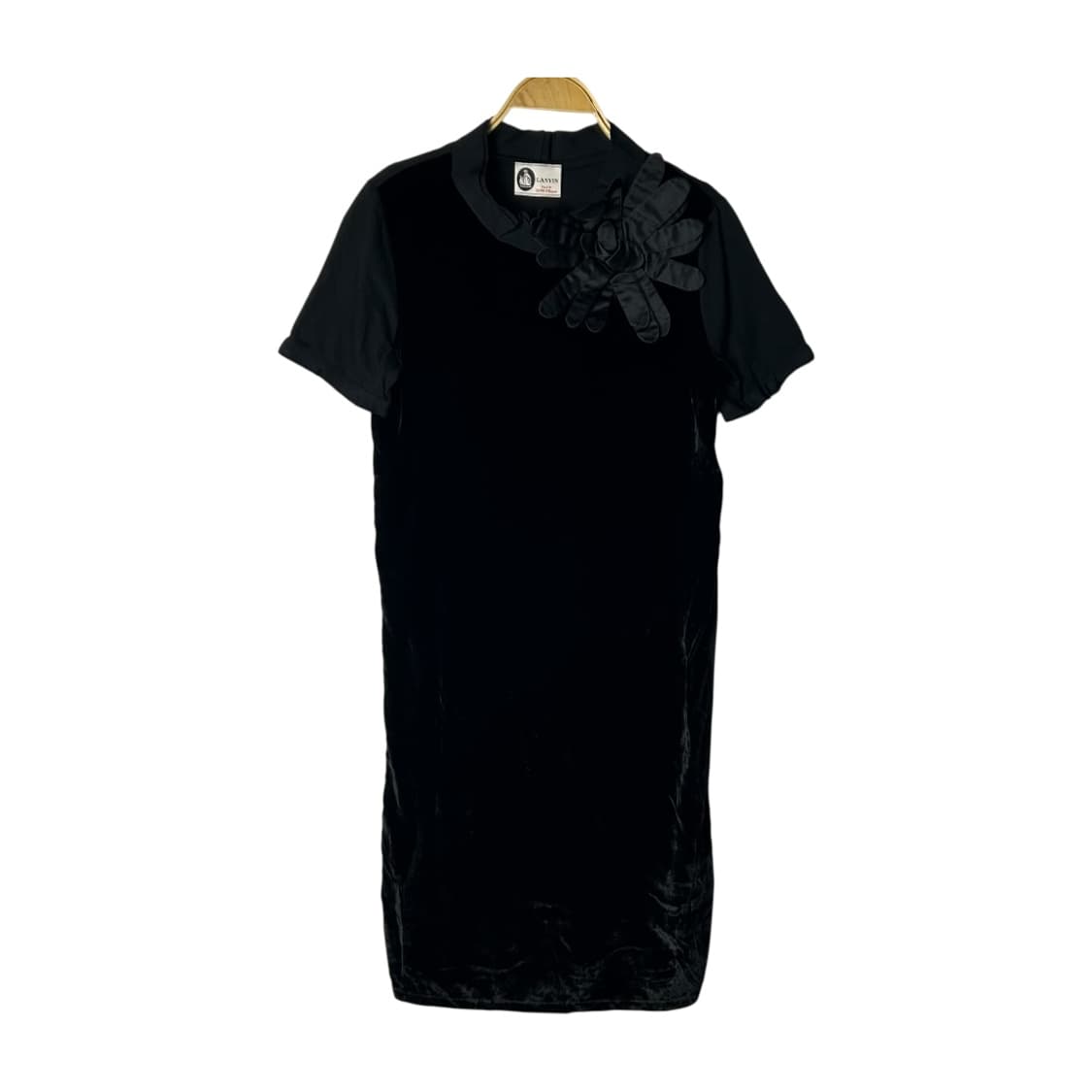 [LANVIN] 랑방 벨벳 플라워 코사지 원피스 상품이미지1