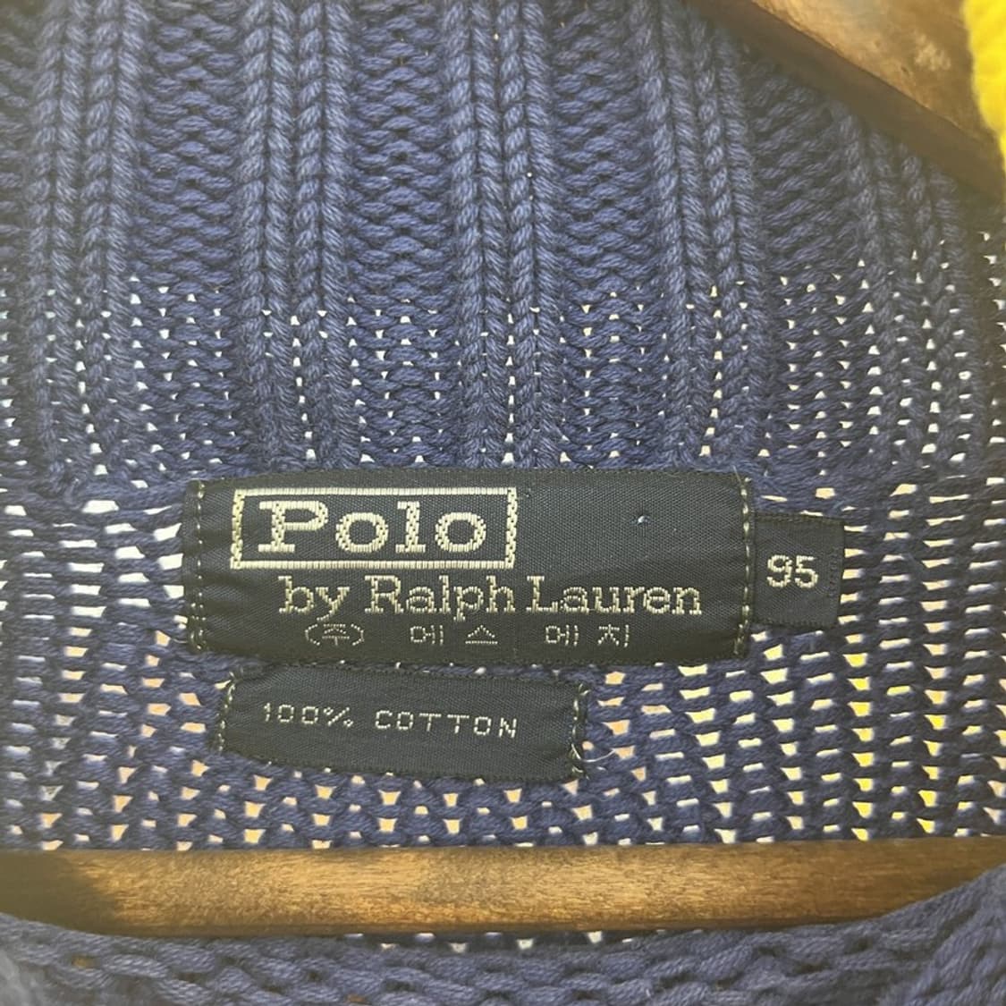 폴로 랄프로렌 레트로 80's 에스에치 머스타드 니트 100 C10337 상품이미지5