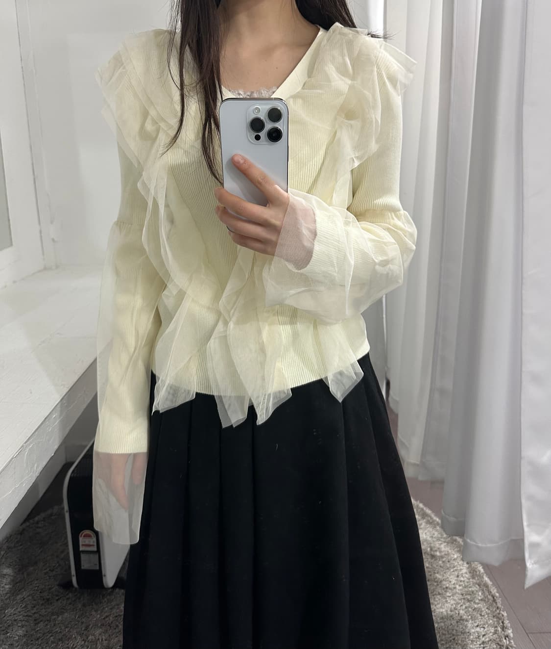 frill detail cardigan 상품이미지1