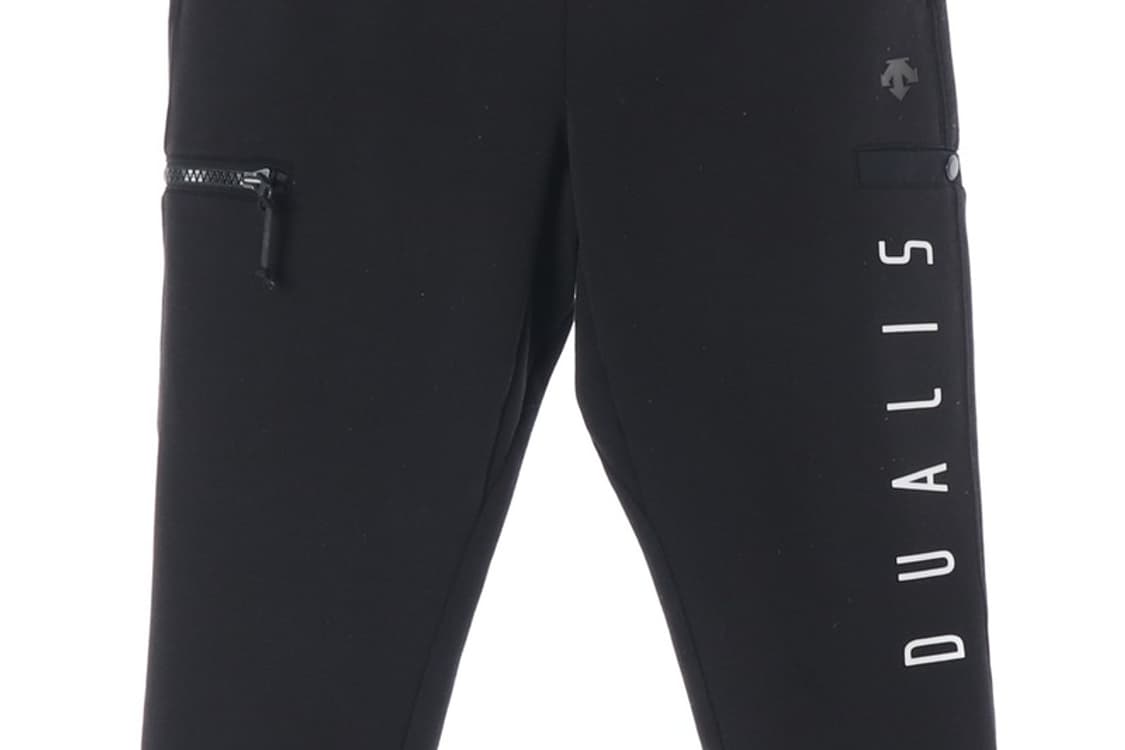 데상트 듀얼리스 워딩 조거 트레이닝 팬츠 블랙 85 상품이미지4