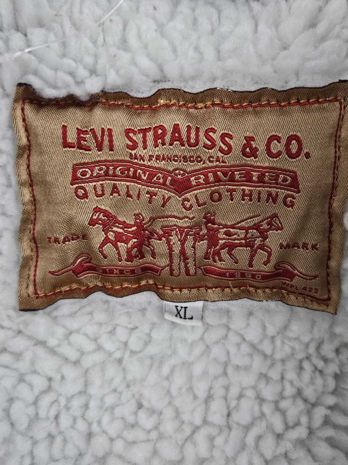 90's 리바이스 쉐르파 데님 트러커 자켓 ( XL ) / 10333 상품이미지7