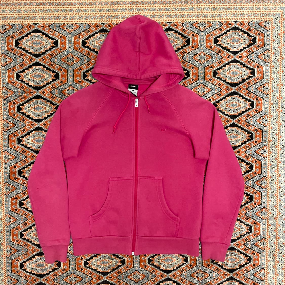나이키 스우시 핑크 기모 후드집업 여성L 상품이미지1