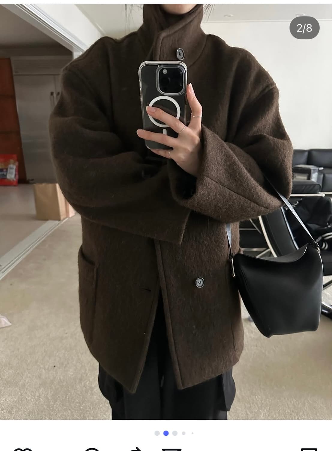 더베를린 알파카 하프코트 상품이미지3