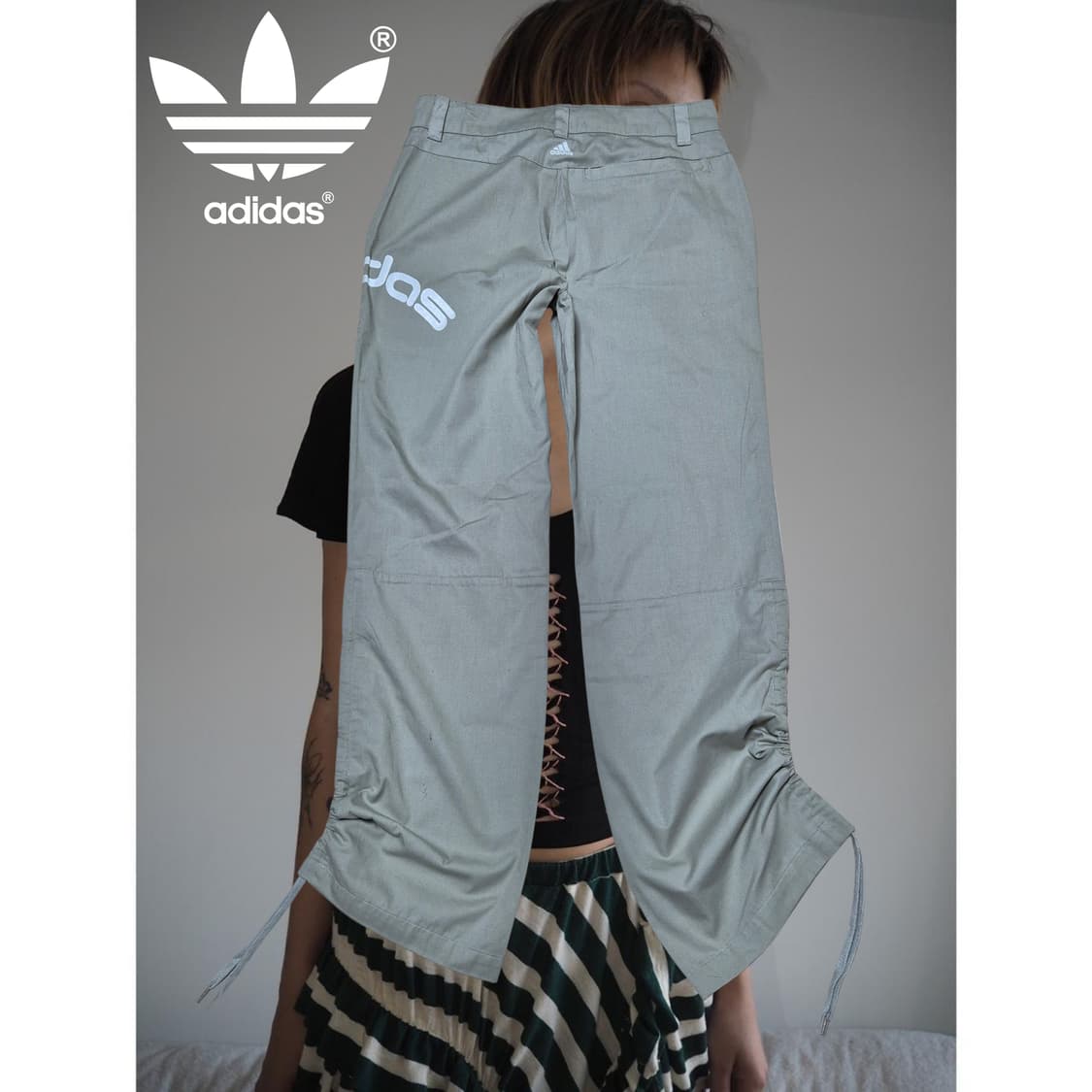 ADIDAS 00s ☆ track shirring pants 상품이미지2