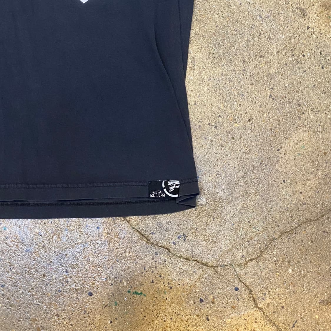 미국 빈티지 브랜드 메탈 멀리샤 해골 스컬 프린팅 락티셔츠 반팔티 상품이미지2