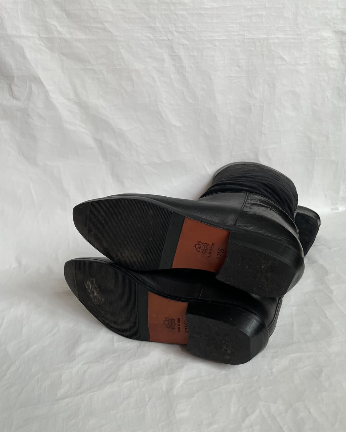 90s Made in Italy 빈티지 스웨이드 롱 부츠 상품이미지9