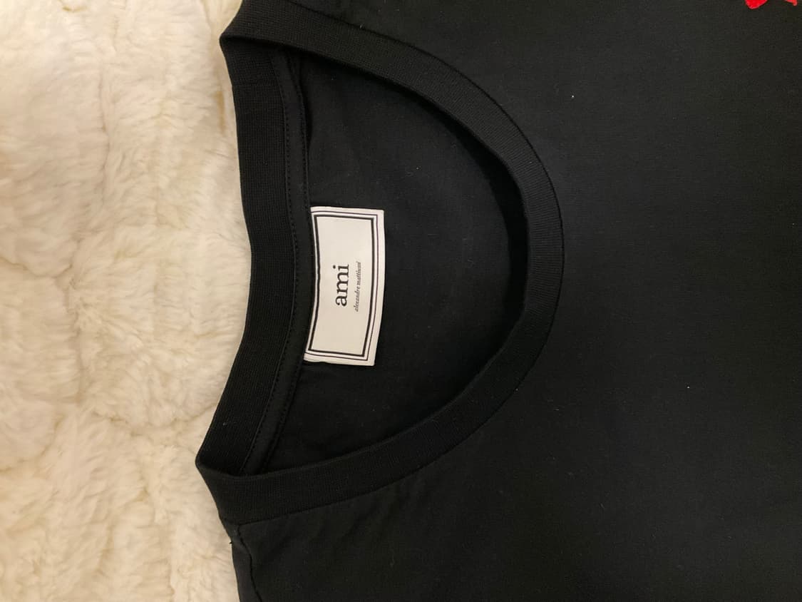 아미 기본 반팔 블랙 XL 상품이미지2