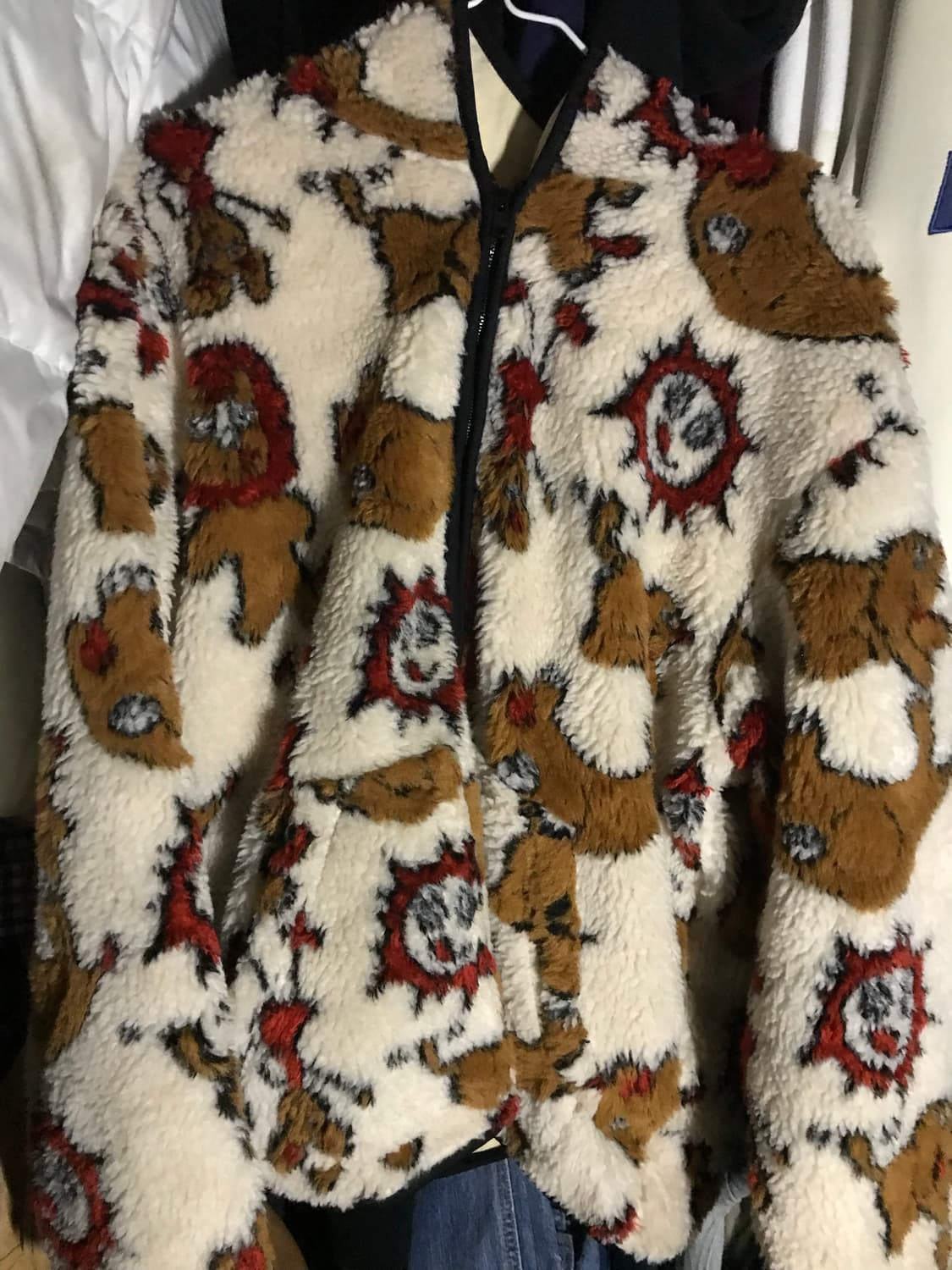 빈티지 패턴 후리스 상품이미지1