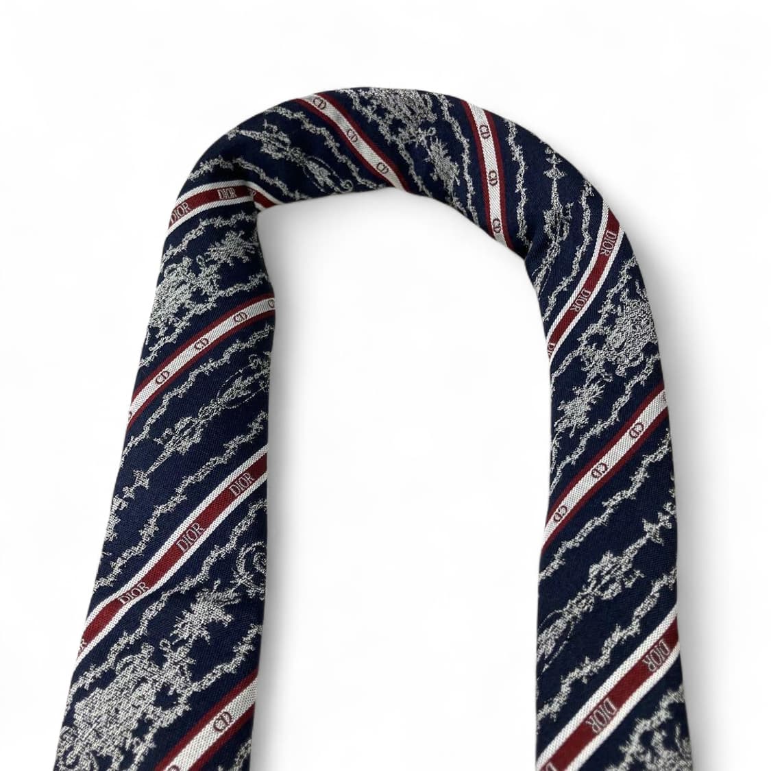 디올옴므 쟈카드 실크 넥타이 상품이미지6