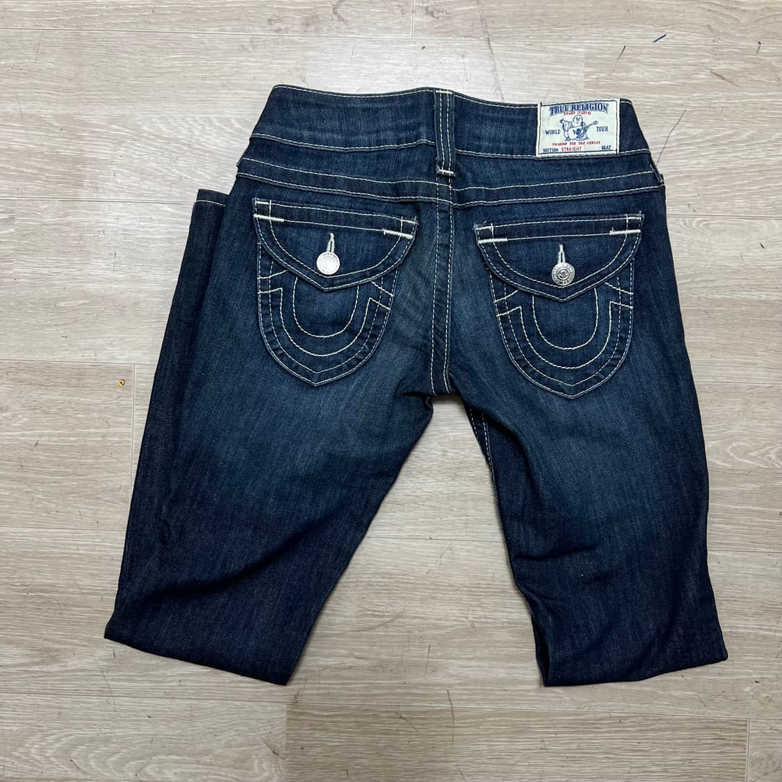 트루릴리전 여성 유스티치 워싱 부츠컷 데님진 청바지 [진청] 24 상품이미지4