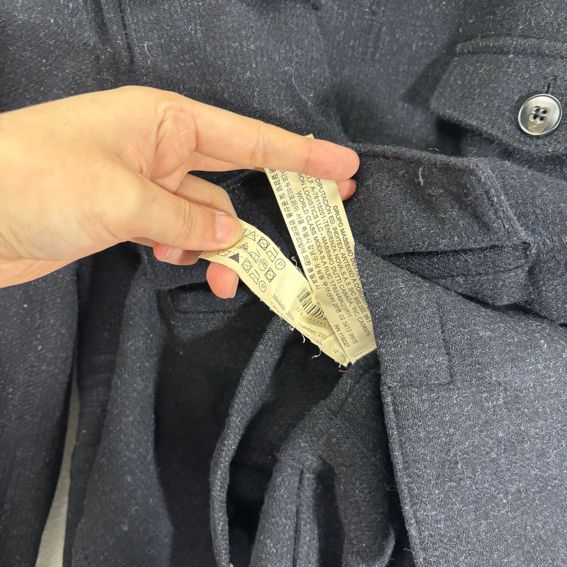 XL-XXL 105 마시모두띠 허리스트링 트위드자켓 상품이미지5