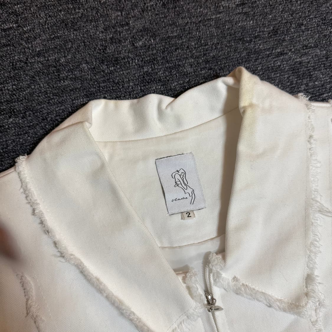 나체 로우컷 싱글 자켓 화이트 상품이미지3