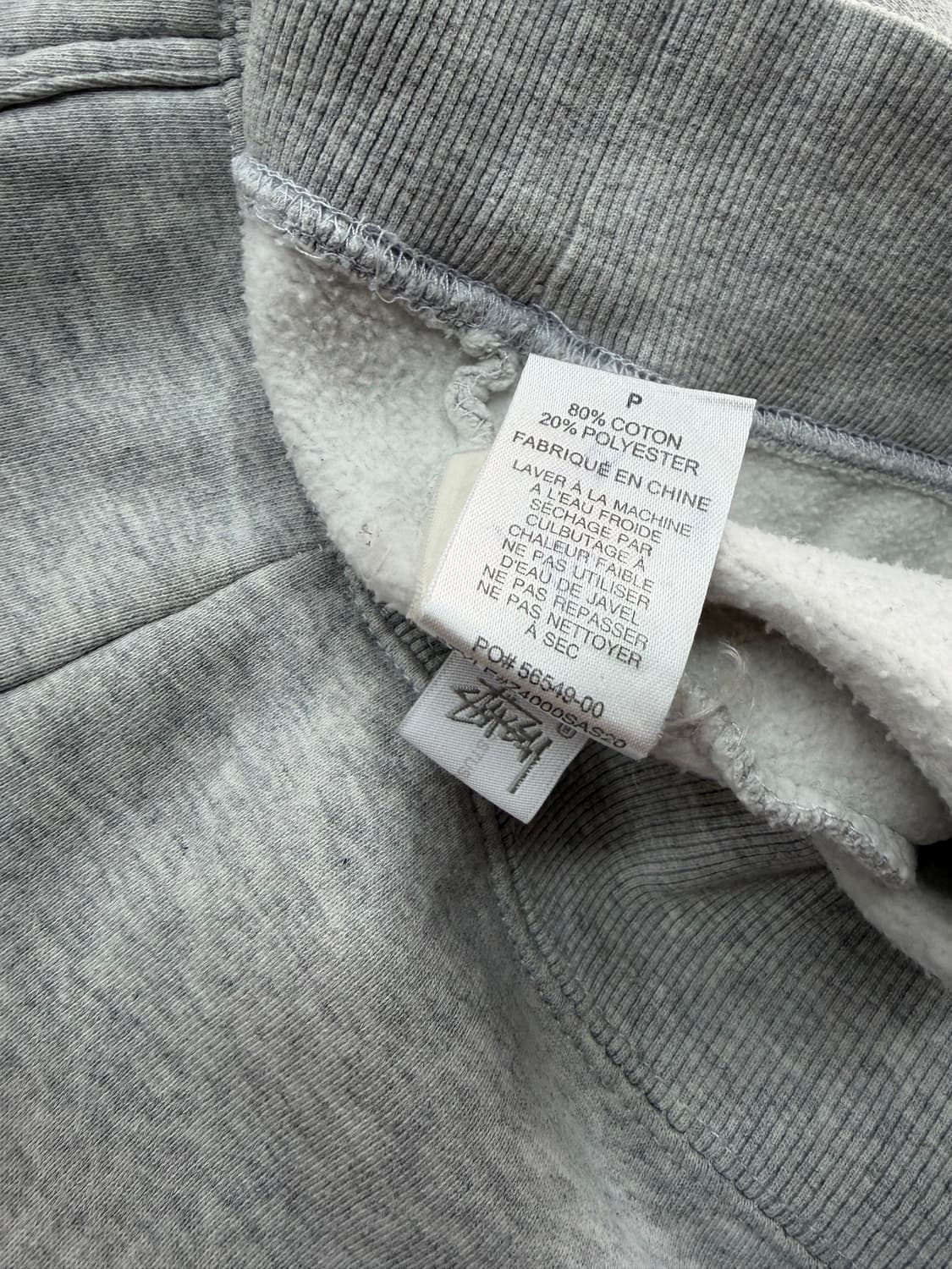 S/ 스투시 베이직 빅로고 기모 후드티 상품이미지10