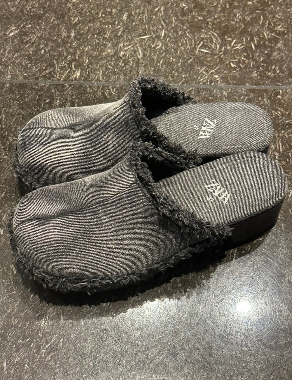 (새상품) 자라 데님 클로그 240 상품이미지3