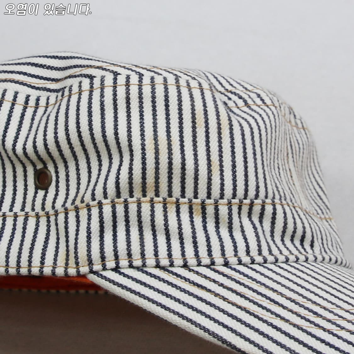 (착용컷) BEAMS 히코리 밀리터리 캡 (58cm) 상품이미지4