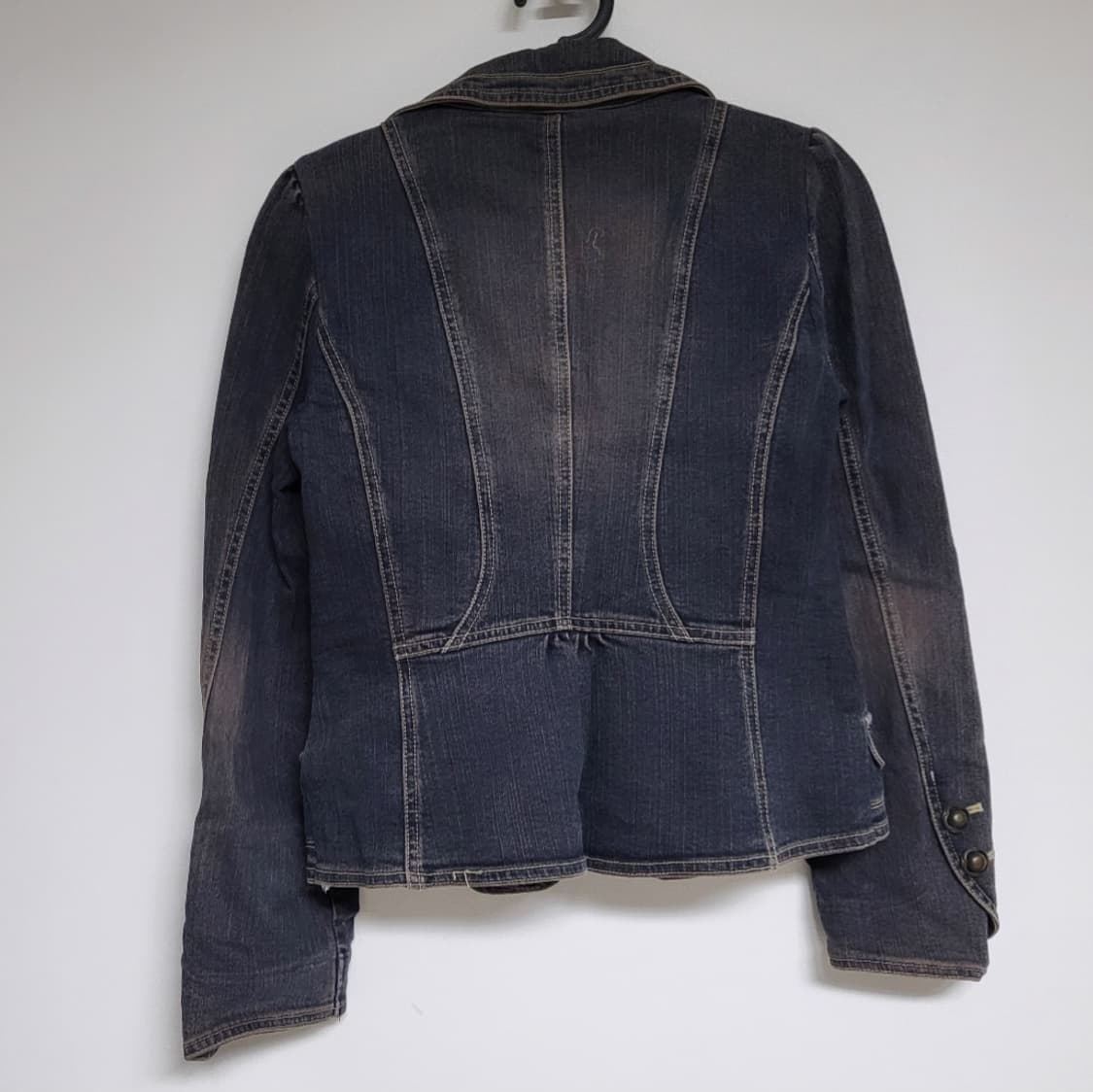 오브제 퍼프 데님 패딩자켓 상품이미지2