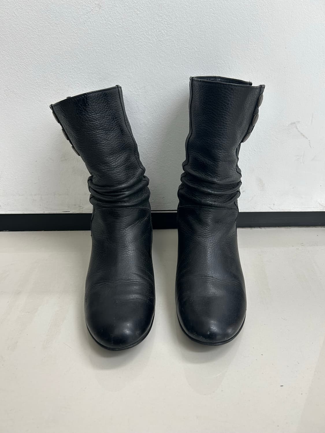 빈티지셔링부츠 가죽주름부츠 상품이미지3