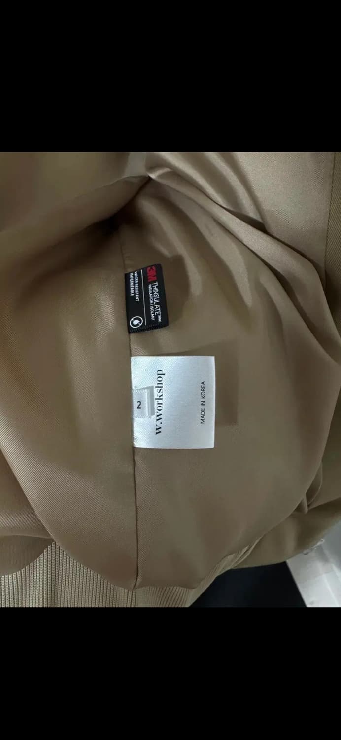 더블유워크샵 패디드 봄버 베이지 2 상품이미지2