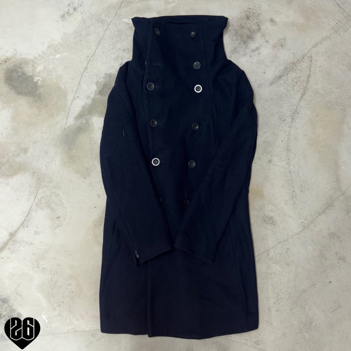 [2] The Viridi-Anne High Neck Wool Coat 상품이미지1