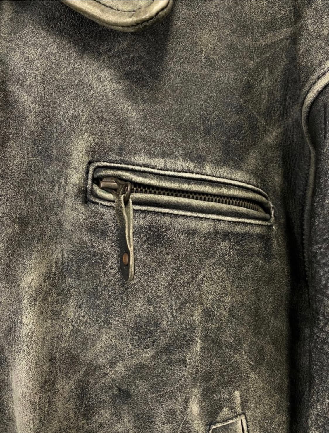 빈티지 가죽 자켓 /  상품이미지5