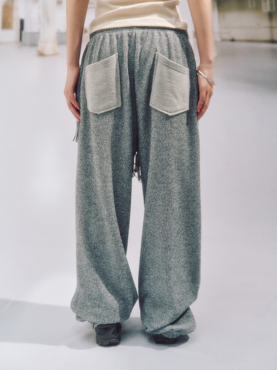 Somsoc 솜속 ) PHAZE PRINGE PANTS_M.GREY  상품이미지3