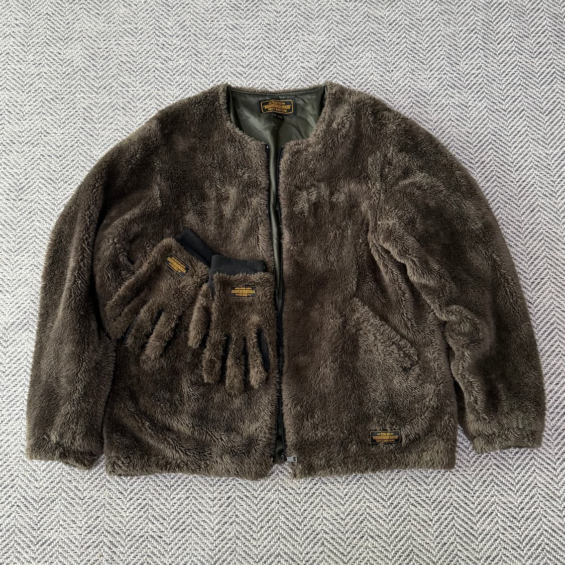 네이버후드 17AW 폴라 자켓 + 글로브 세트 상품이미지1