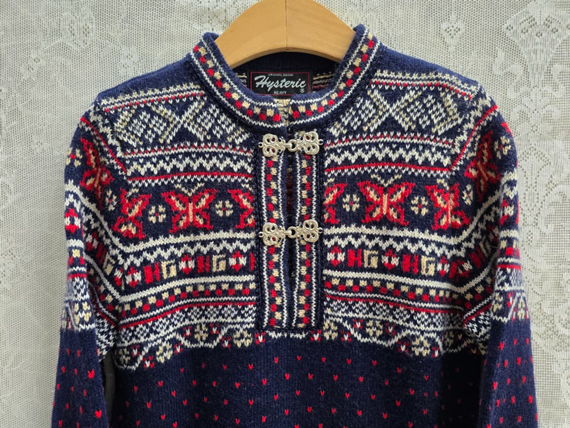 히스테릭 글래머 노르딕 니트 (made in japan) 상품이미지2