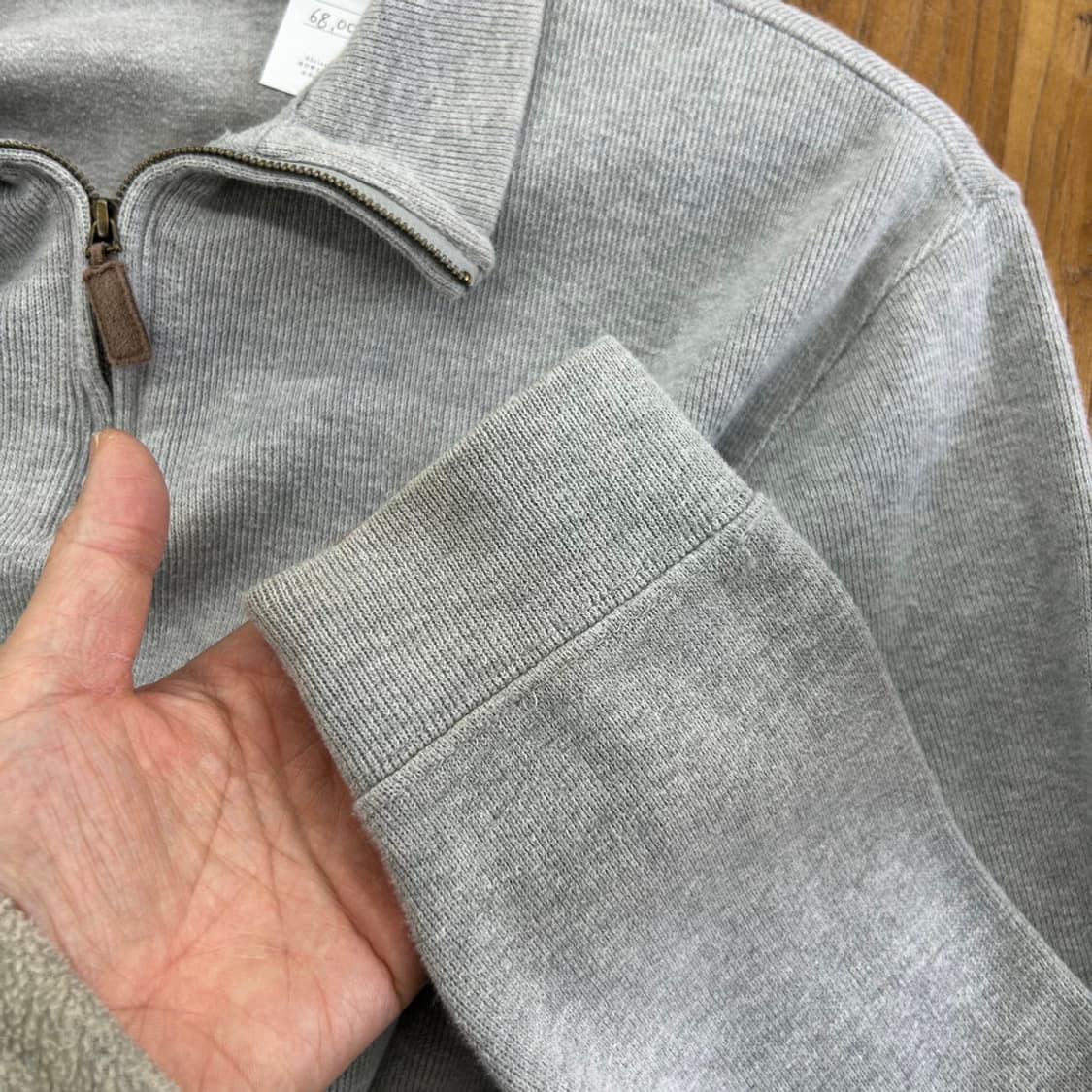 16278 - 폴로 랄프로렌 그레이 반집업 니트 상품이미지4