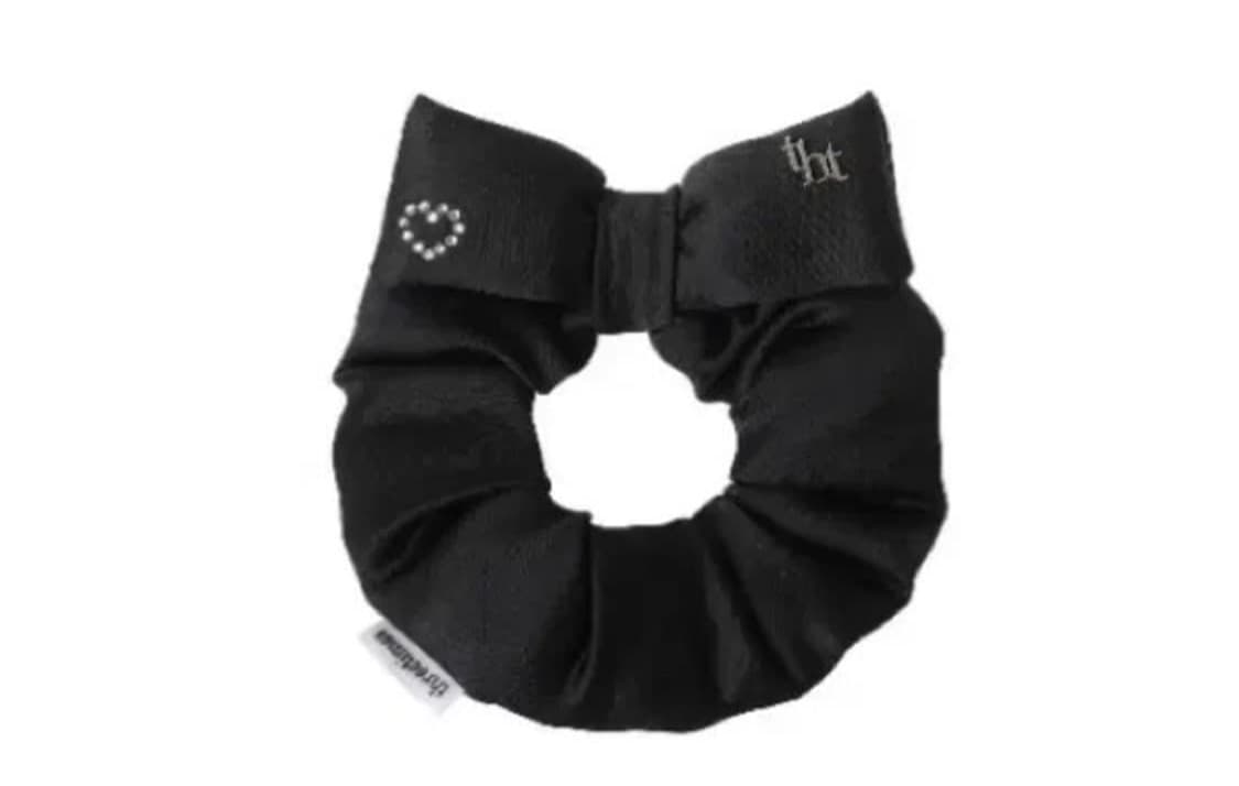 쓰리타임즈 헤어 스크런치 헤어슈슈 블랙 상품이미지1