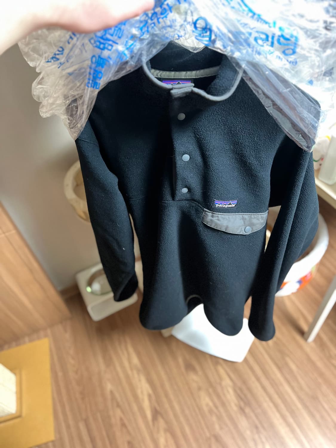 파타고니아 신칠라 블랙 그레이 m (100~105) 상품이미지1