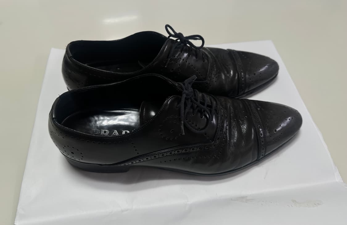Prada wingtip derby shoes 상품이미지1