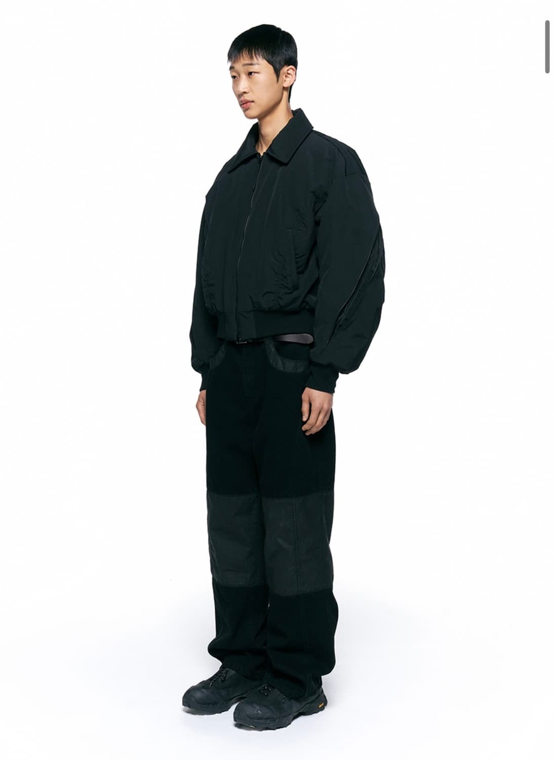 인사일런스 패디드 크롭 블루종 m사이즈 상품이미지2