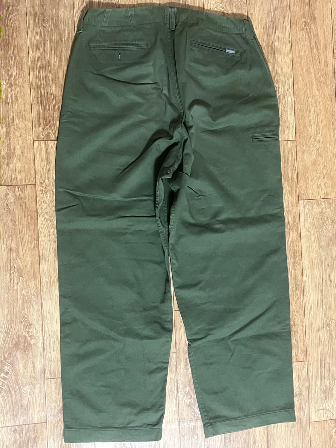 에스피오나지 - 와이드 오피서 팬츠 (그레이 올리브) 상품이미지2