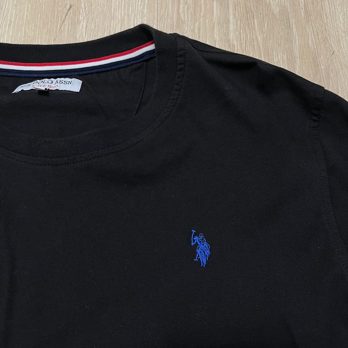 유에스폴로에센 자수로고 라운드넥 긴팔 티셔츠 L/100 상품이미지4