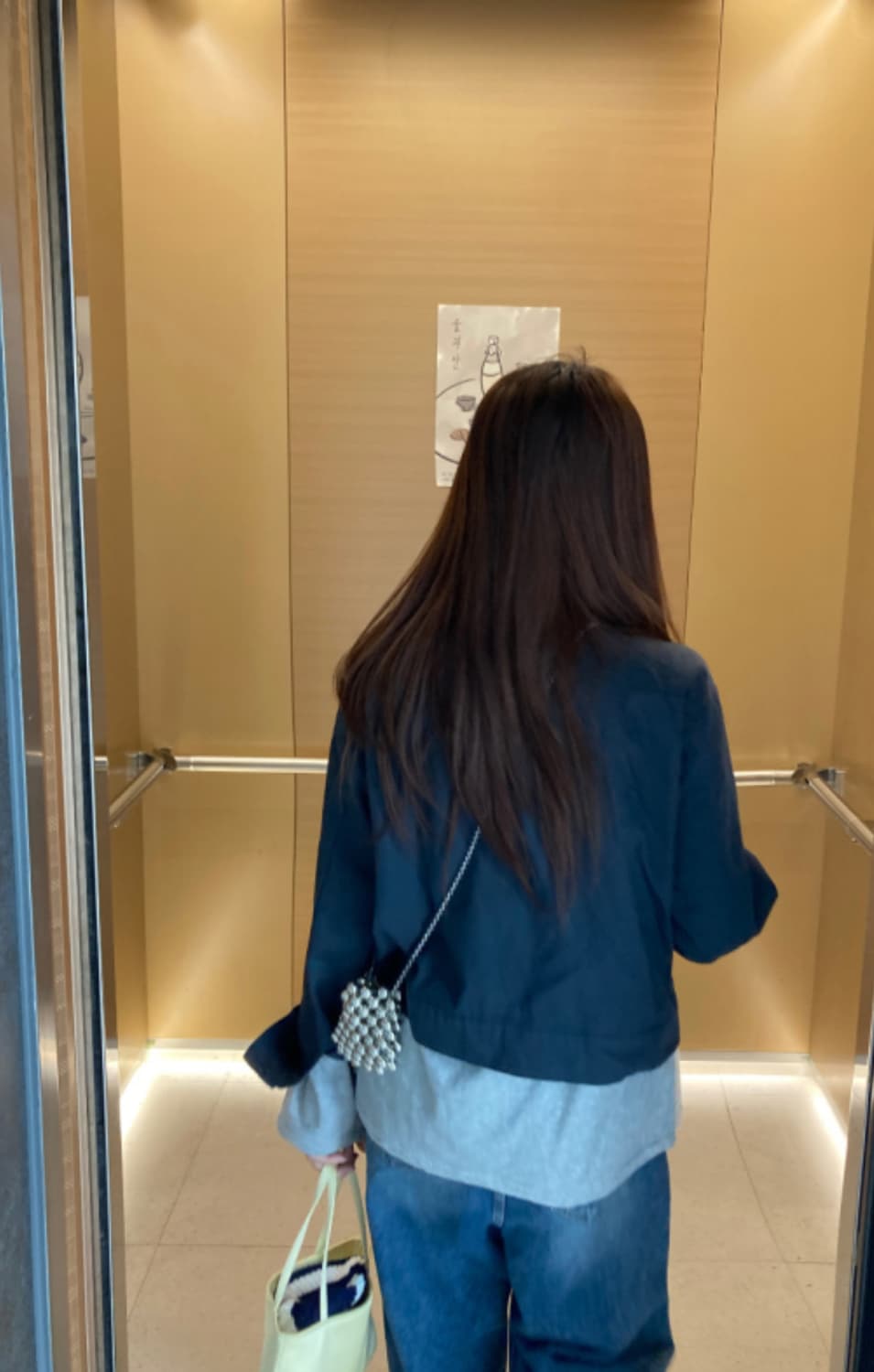 하우유 카라 코튼 자켓 네이비 상품이미지9