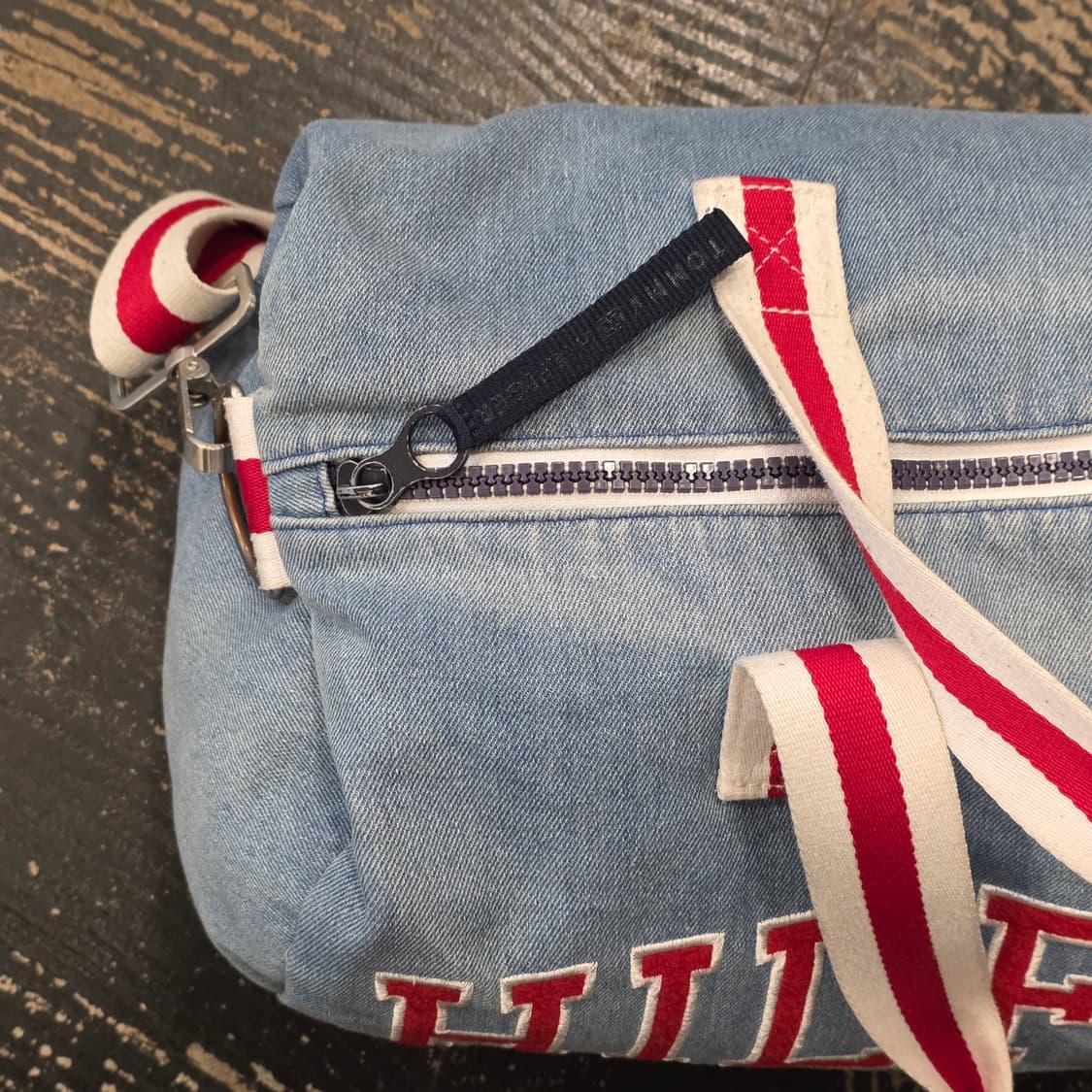 R) 타미힐피거 데님 더플백 보스턴백 상품이미지6