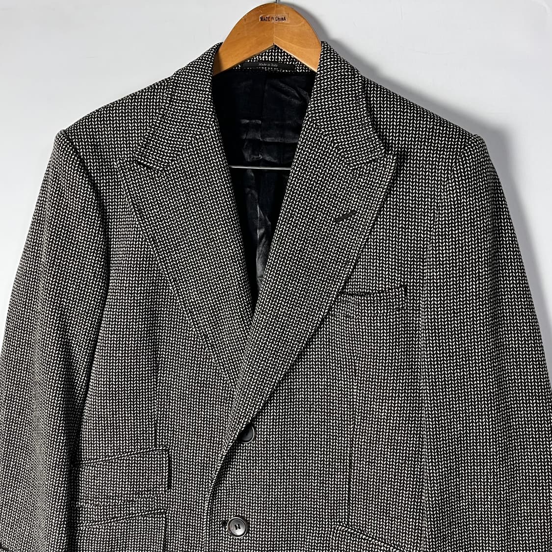 [GUCCI] 구찌 캐시미어 혼방 헤링본 롱 코트 상품이미지3