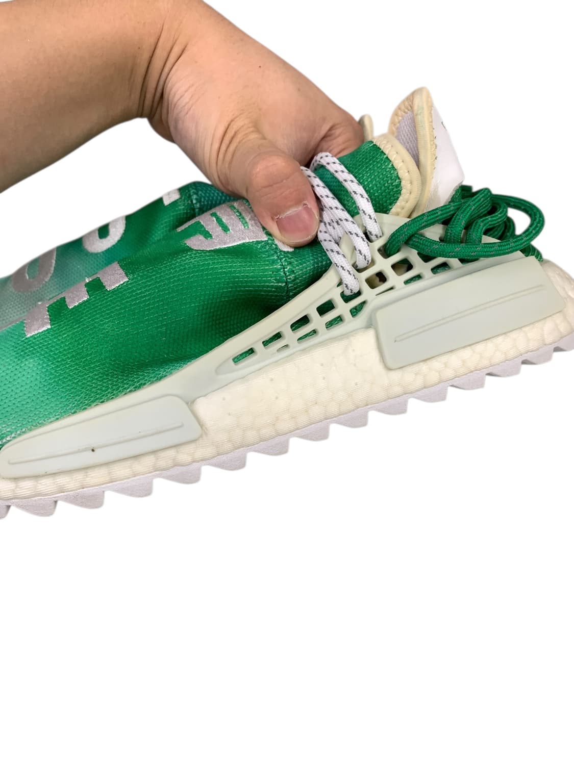 아디다스 x 퍼렐 윌리엄스 Hu NMD 차이나 팩 유스 그린 270 상품이미지10