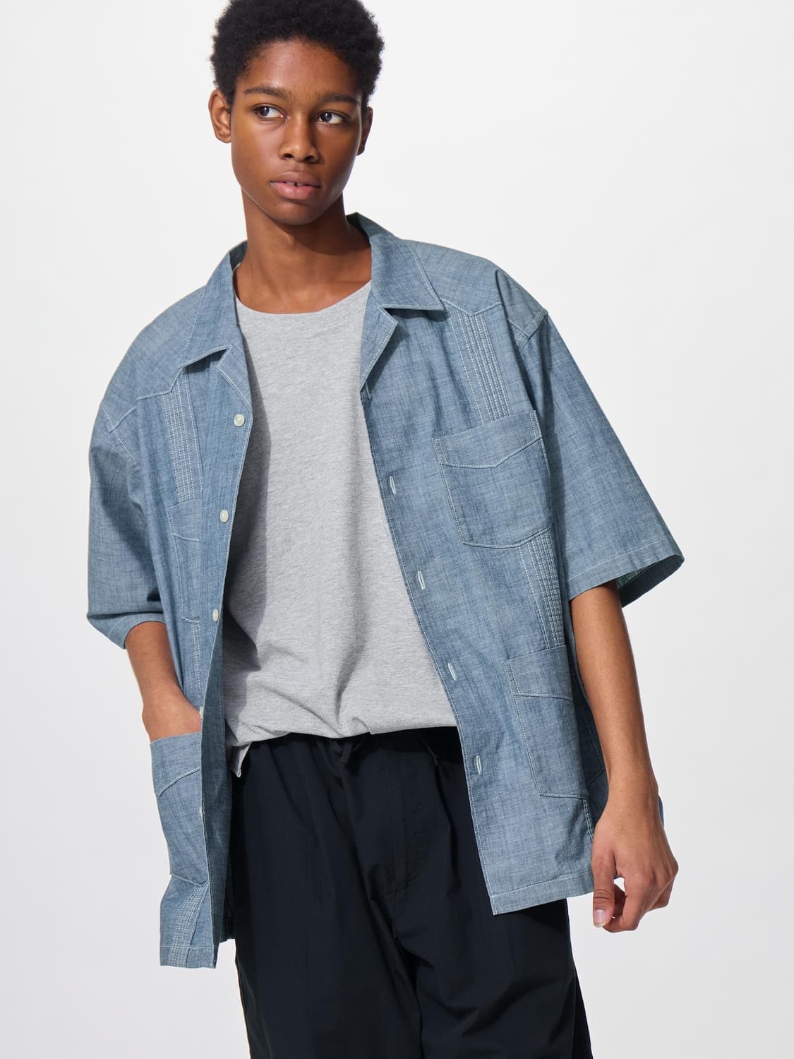 gu x 엔지니어드 가먼츠 쿠바 셔츠 XL 상품이미지3