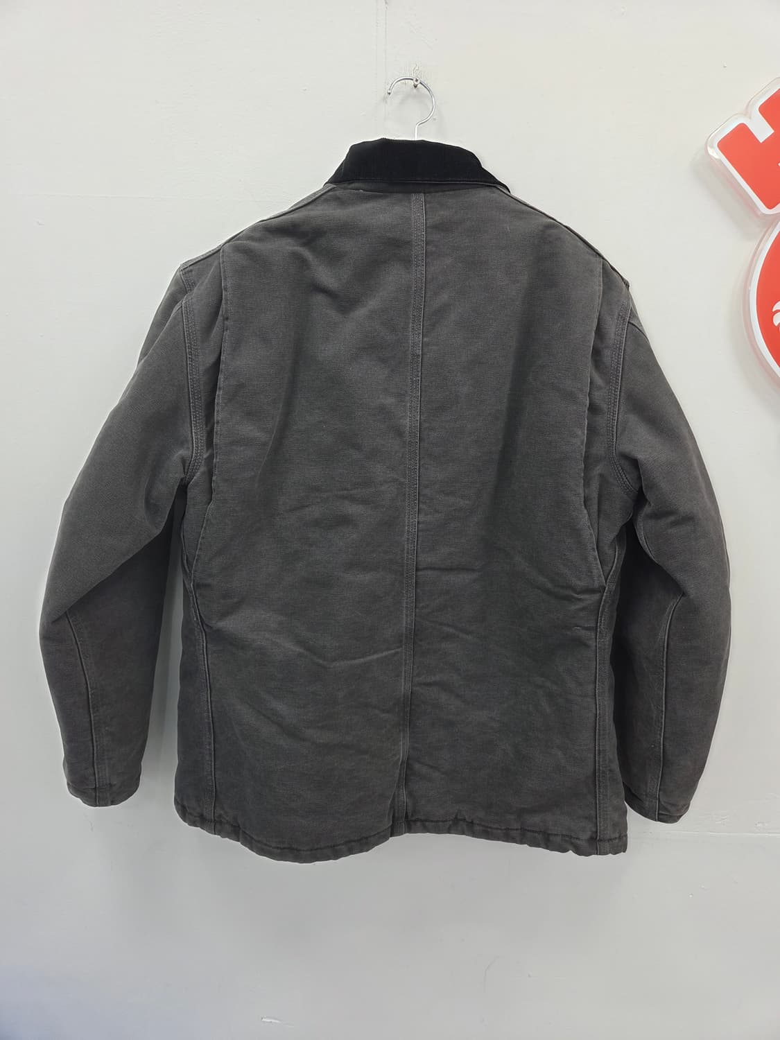 M 칼하트 C26 GVL 샌드스톤 회색  워크 자켓 블랙 상품이미지5