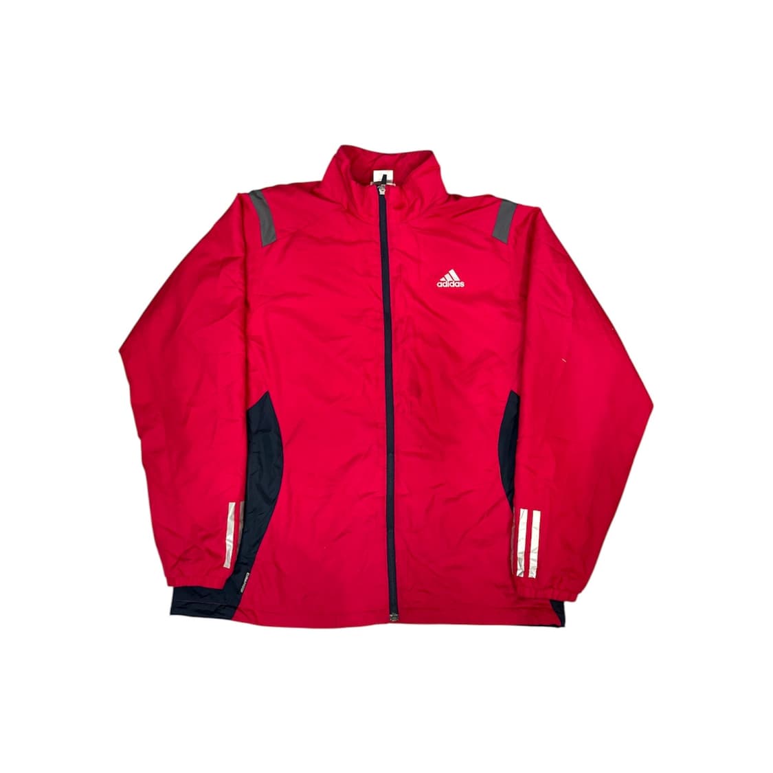 00s 아디다스 버건디 레드 삼선 오버핏 바람막이 자켓 M 상품이미지5