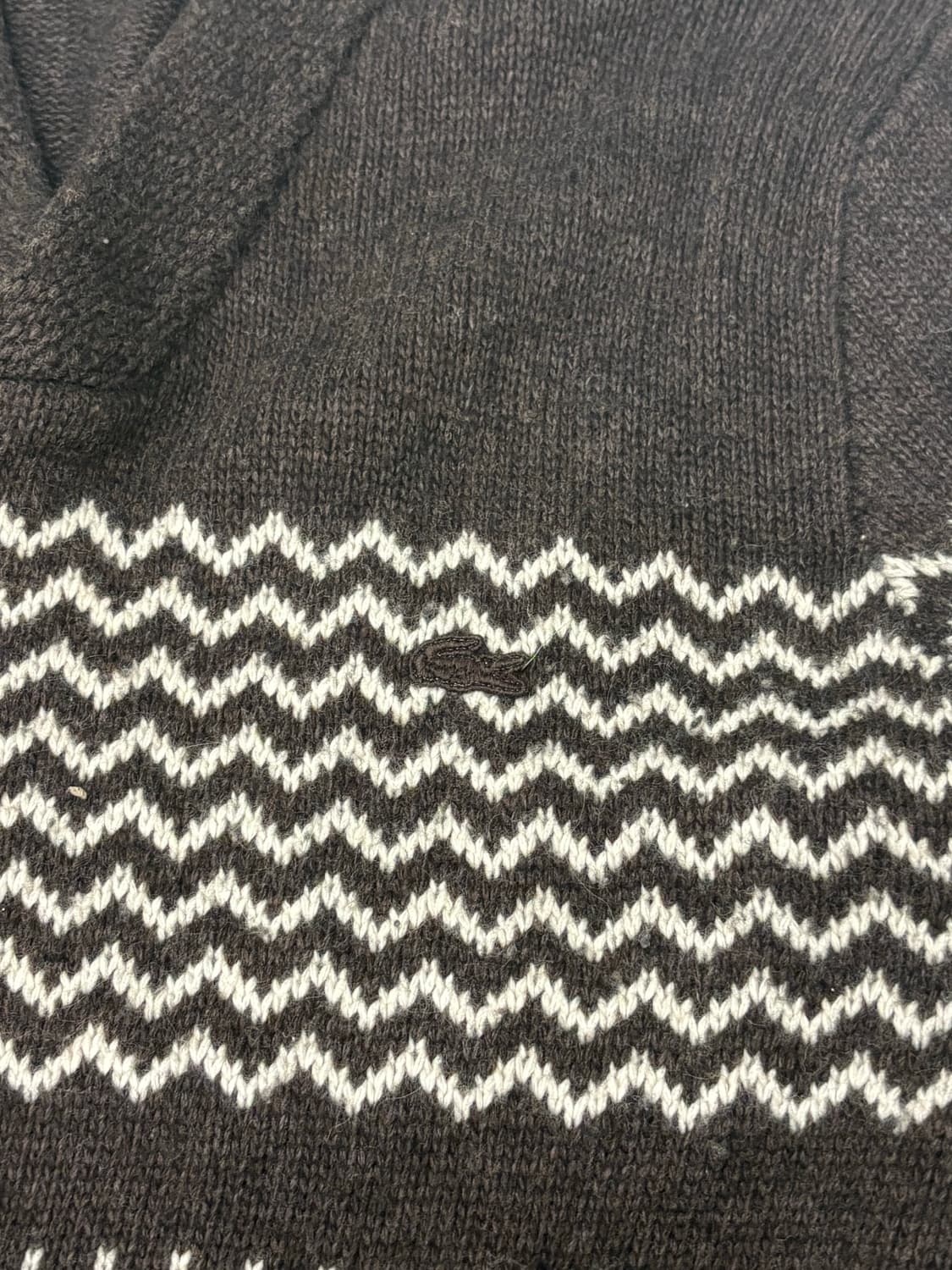 lacoste vintage v-neck knitwear 상품이미지2