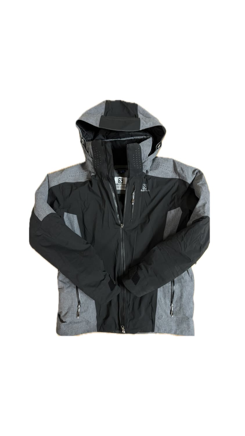 살로몬 고어텍스 후드 자켓 원드스토퍼 그레이 블랙 M 상품이미지1
