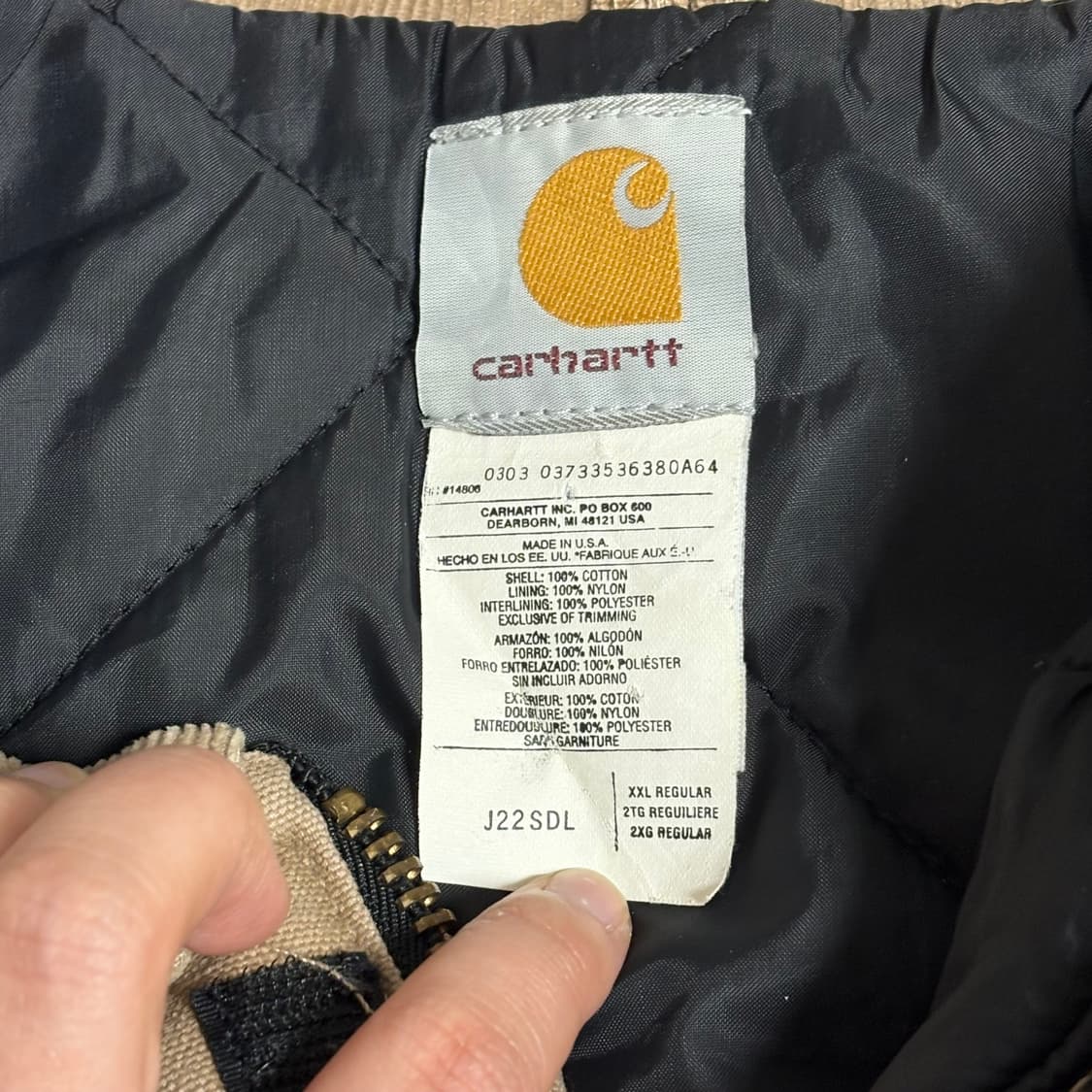 🇺🇸 00s 칼하트 J22 SDL 아크틱 자켓 상품이미지7
