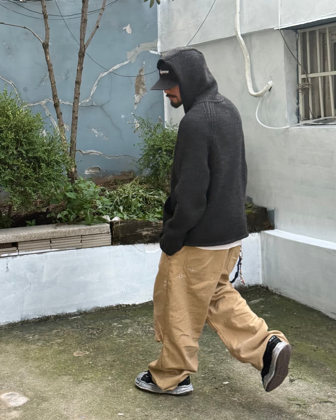 Armani Exchange 2way 니트 후드집업 상품이미지3