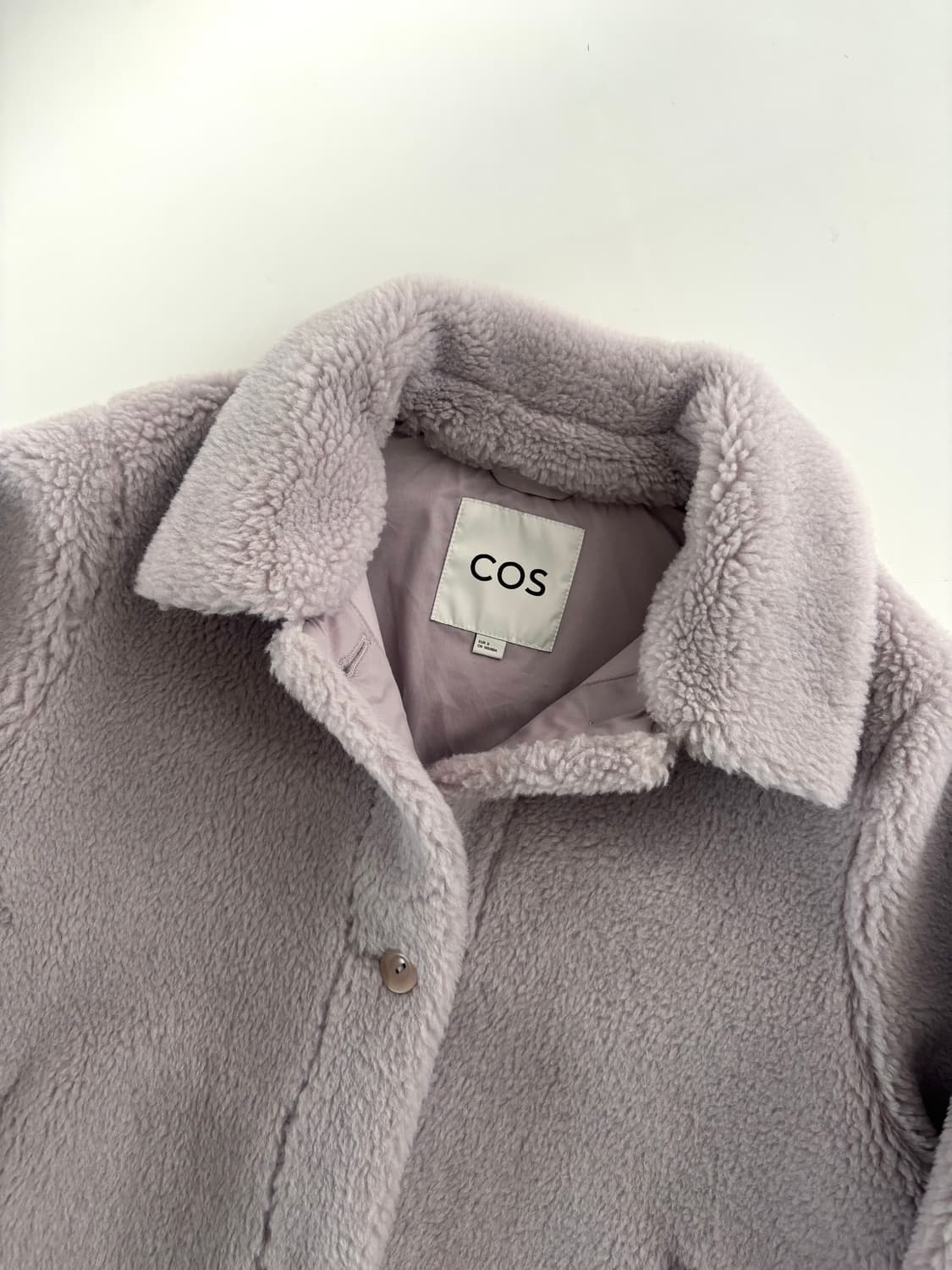Cos 코스 라일락 컬러 플리스 테디 자켓 상품이미지7
