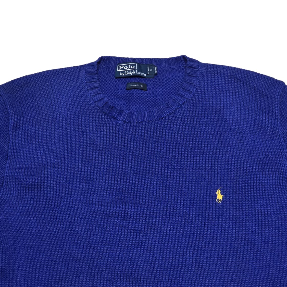 POLO RALPH LAUREN 폴로 랄프로렌 블루 니트 헤비 코튼  상품이미지2