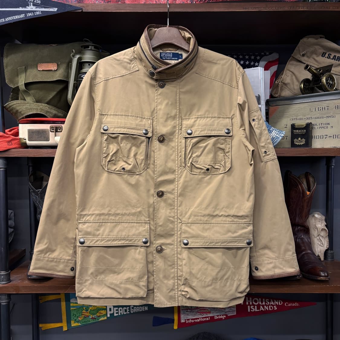90s 폴로랄프로렌 나일론 사파리 헌팅 필드자켓 N170 상품이미지1