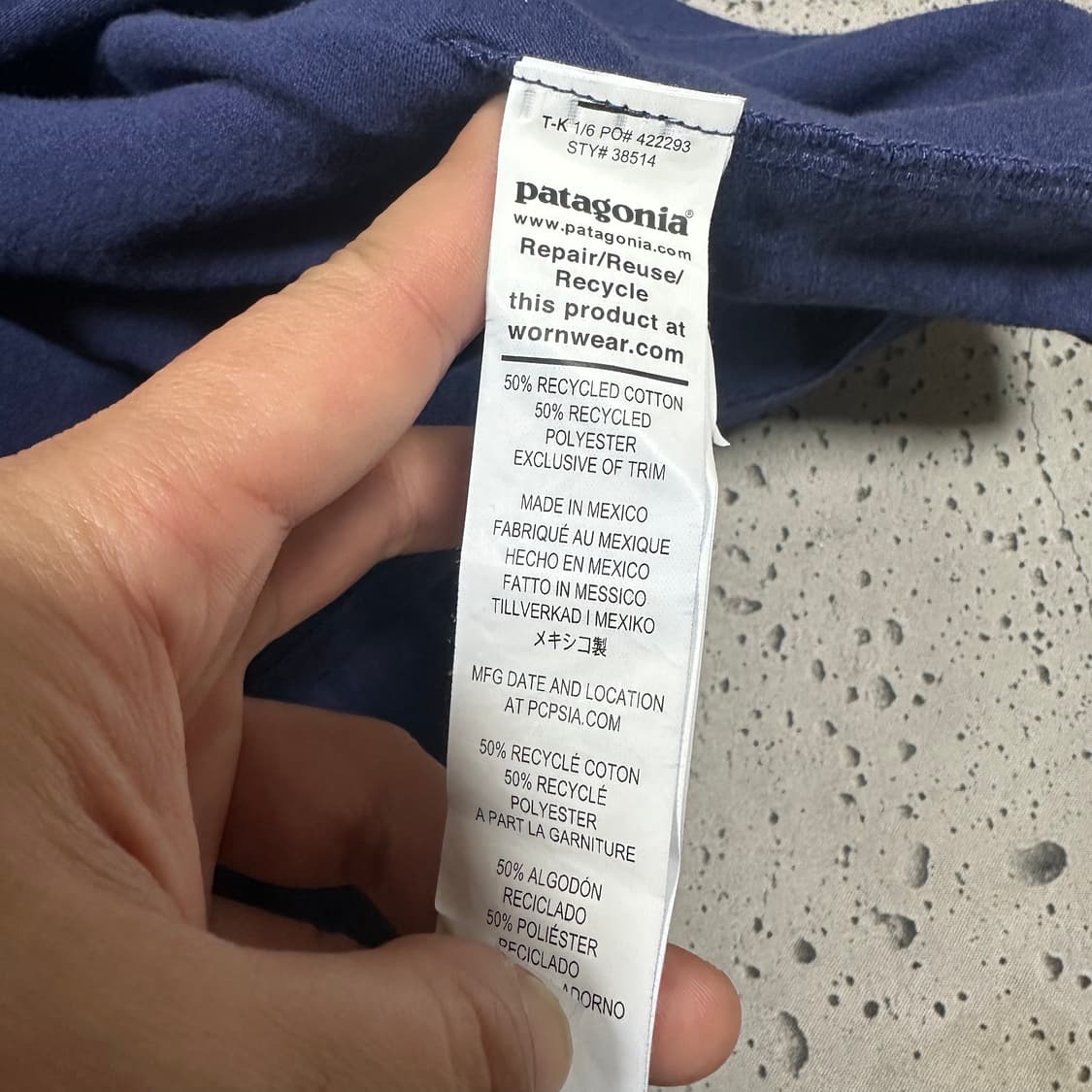 ✨ (바배) 파타고니아 네이비 롱슬리브 상품이미지4