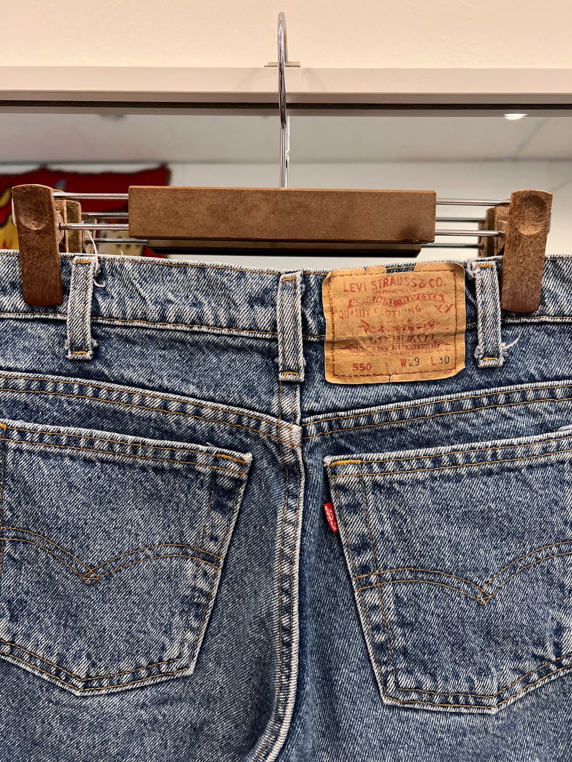 90s Levis 리바이스 550 컷오프 데님 쇼츠 팬츠 (USA) 상품이미지5